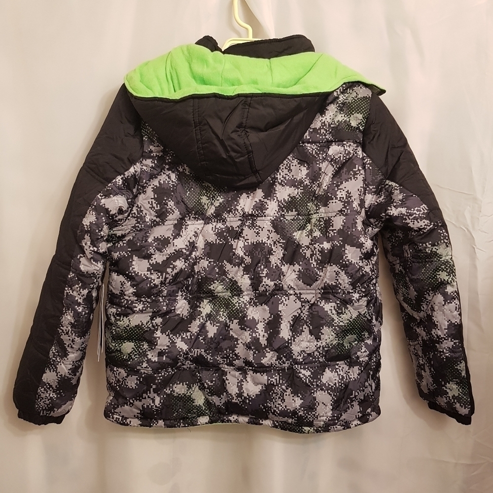 iXtreme boys size 14-16 winter jacket black gray & lime NWT - Picture 4 of 6